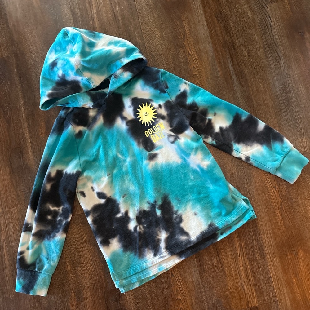 Tie Dye “Golden Daze” Kids Hoodie
